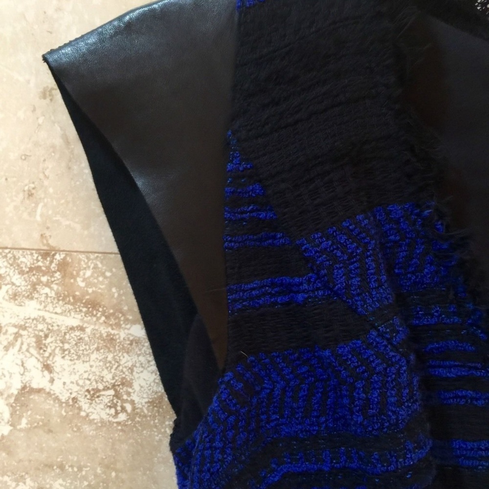 Rebecca Taylor Blue Black Tweed Dress 2 - Picture 6 of 8